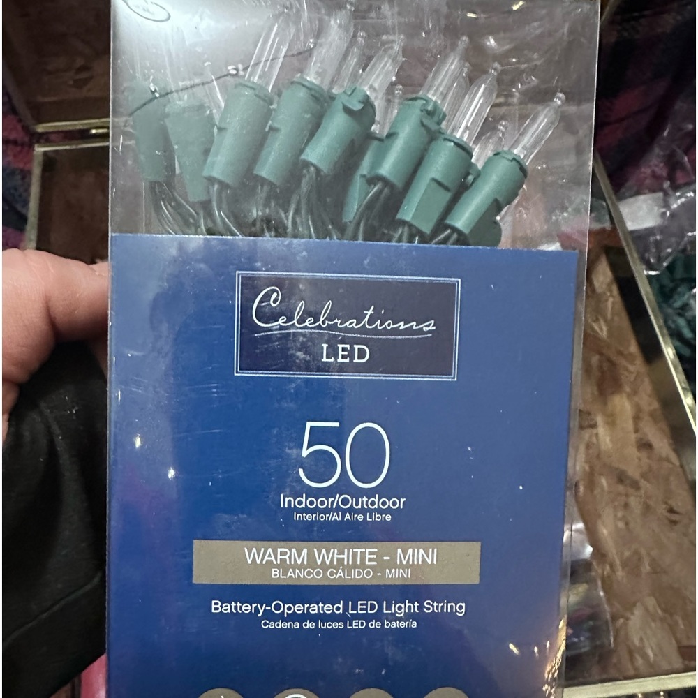 Christmas lights from Ace Hardware, we have many many sorts